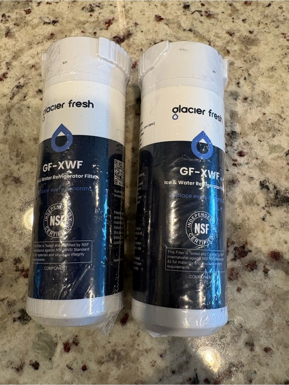 2 - Glacier Fresh XWF Refrigerator Water Filters
